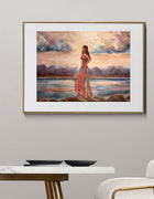 Sovereign in Red — fine art print, RED Collection by Ingela Johansson, shown in interior