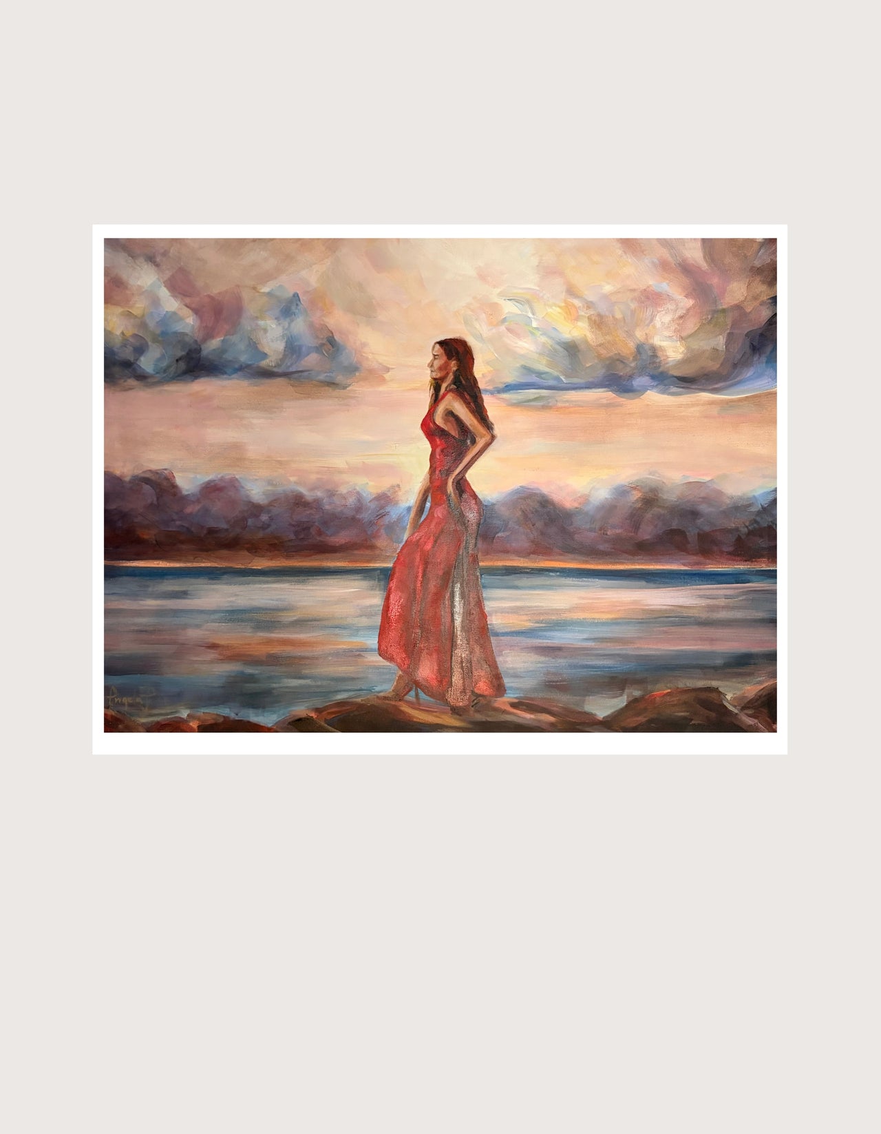 Sovereign in Red — fine art print on paper by Ingela Johansson, RED Collection, unframed