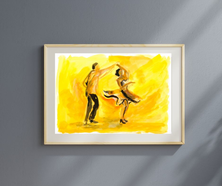 Fine art print "Spin me round" by Ingela Johansson, Dancers collection