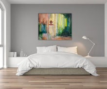 Summer evening original artwork by Swedish artist Ingela Johansson.