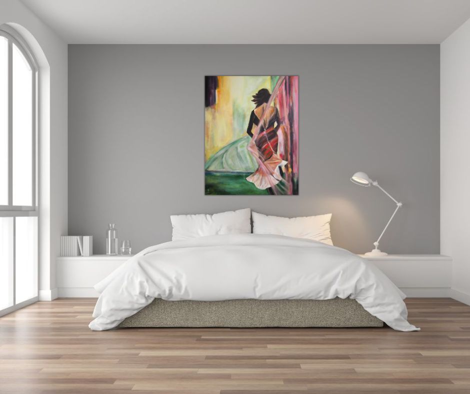 Transparent canvasprint