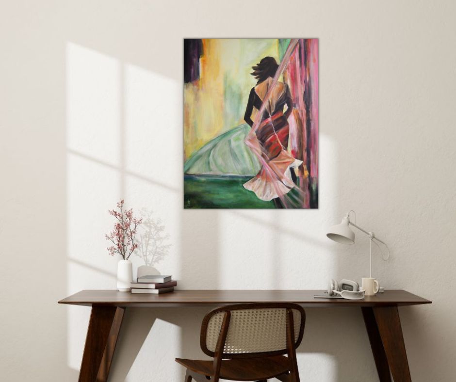 Transparent canvasprint