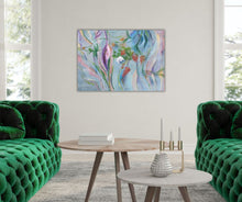 "Whisper of Spring" – A serene and expressive botanical artwork in a soft, Nordic color palette, available as a 21-piece limited edition canvas print.