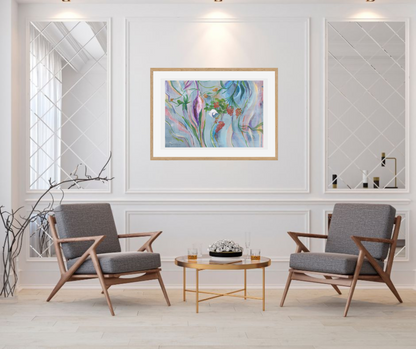 Whisper of spring fineart print in a room by Ingela Johansson