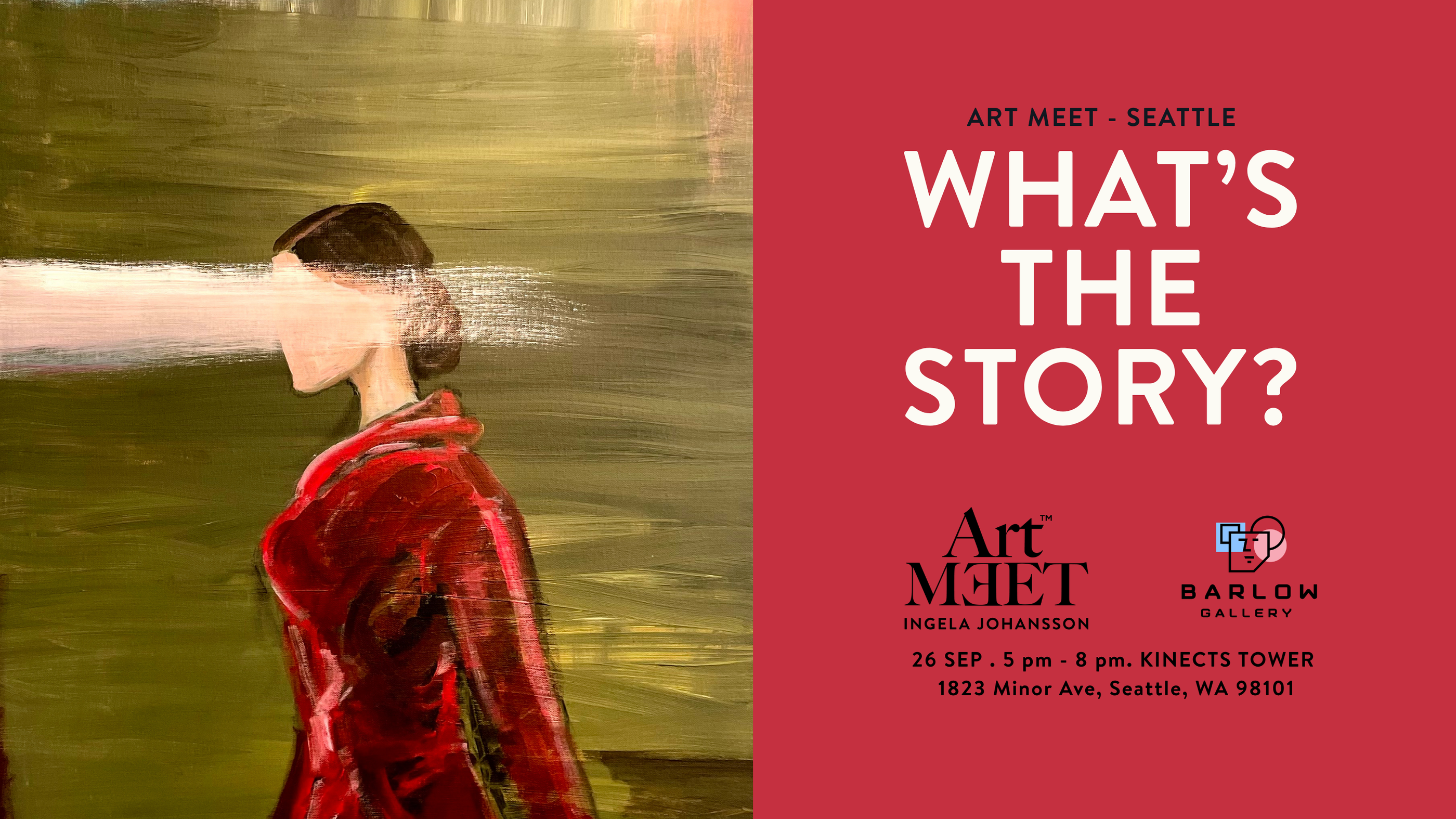 art meet seattle on the 26th of september at Kinetics Tower with artist Ingela Johansson and Barlow Gallery