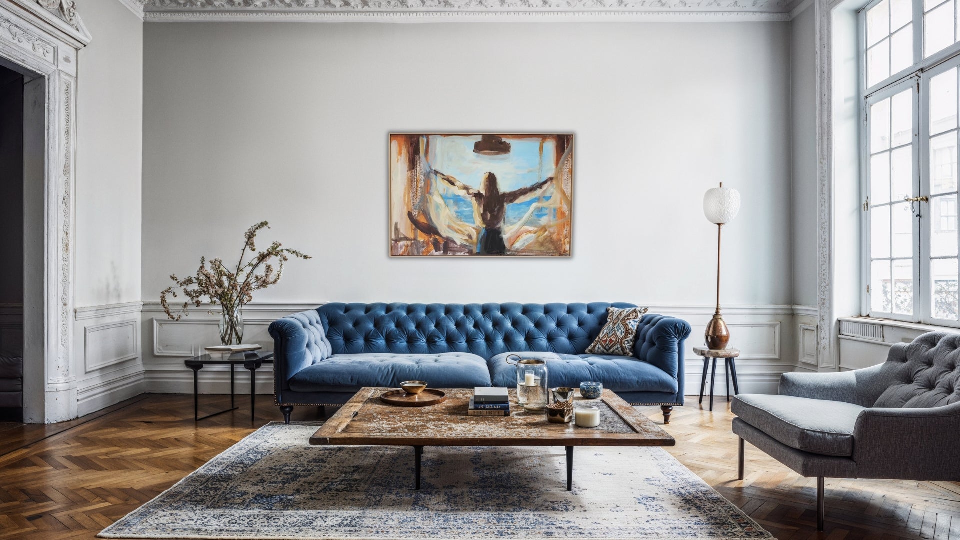 artwork-open-by-artist-ingela-johansson-in-a-living-room