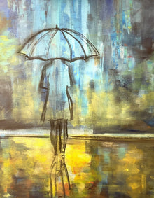 Ask Me Anyway – sketching process by Ingela Johansson, acrylic painting in progress, RED Collection 2026