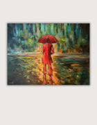 Ask Me Anyway – original acrylic painting by Swedish artist Ingela Johansson on canvas, RED Collection 