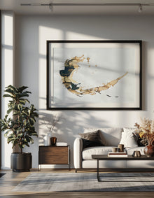 Coffee to Dream fine art print by Ingela Johansson, displayed in a Scandinavian interior