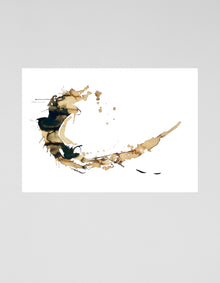Coffee to Dream fine art print by Ingela Johansson, made from an original coffee and ink painting