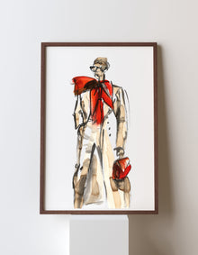 Coffee to Shine limited edition fine art print, framed, by Swedish artist Ingela Johansson