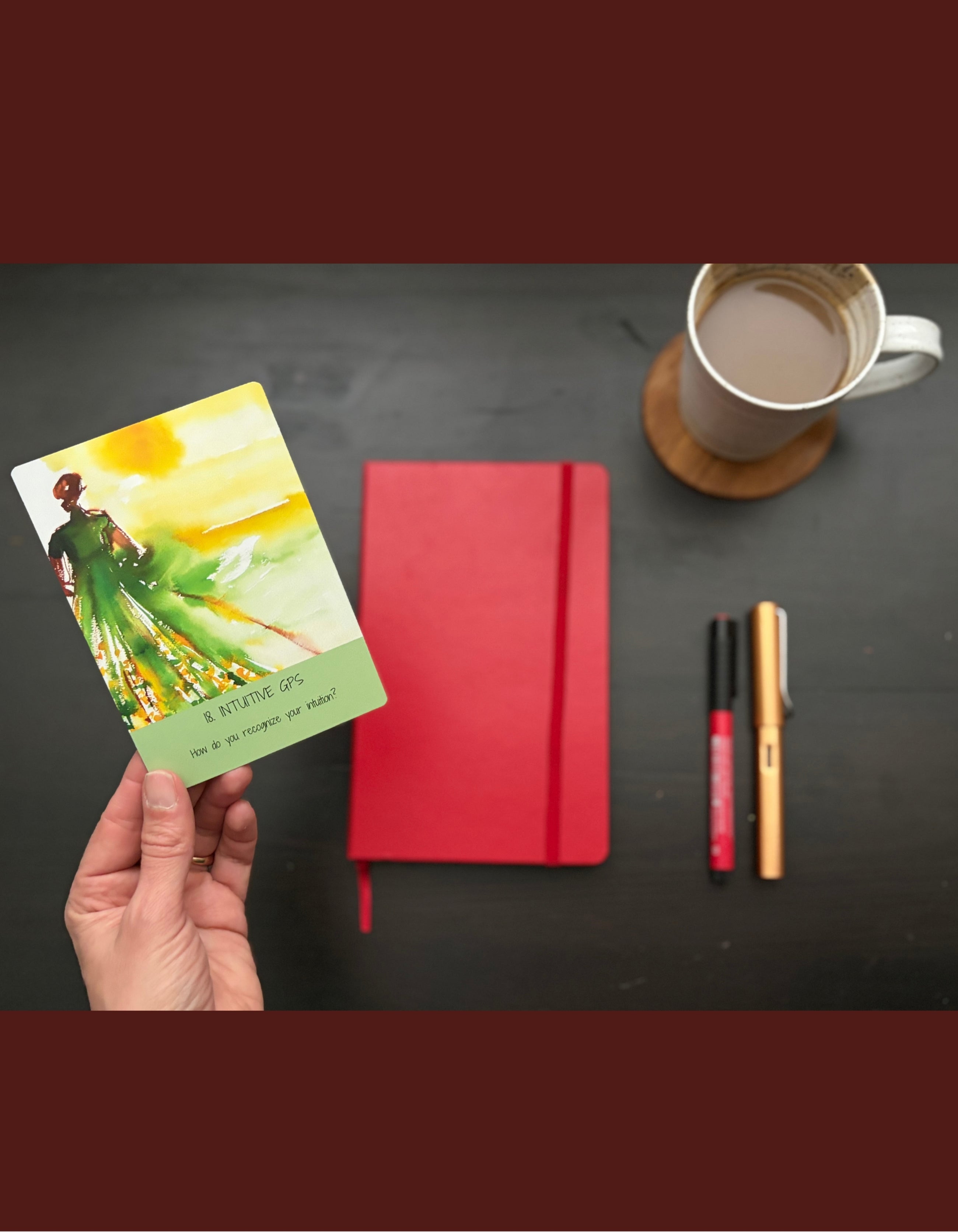 Create to Flow Card Deck by Ingela Johansson — Questions for Reflection category, the "Intuitive GPS" card