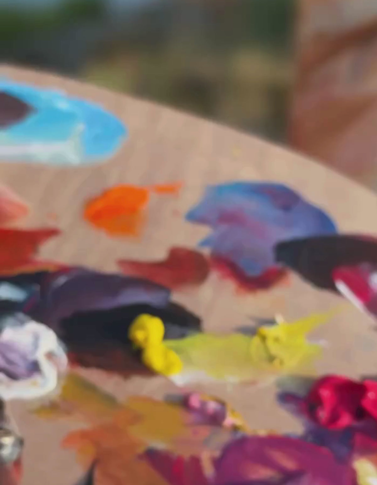 artist Ingela Johansson painting Joie de Vivre about feeling alive inspired by lavender fields in Provence