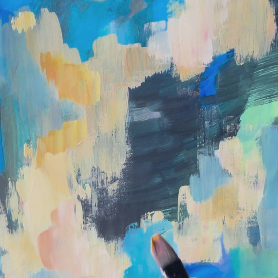 Process video painting "I am" by Ingela Johansson