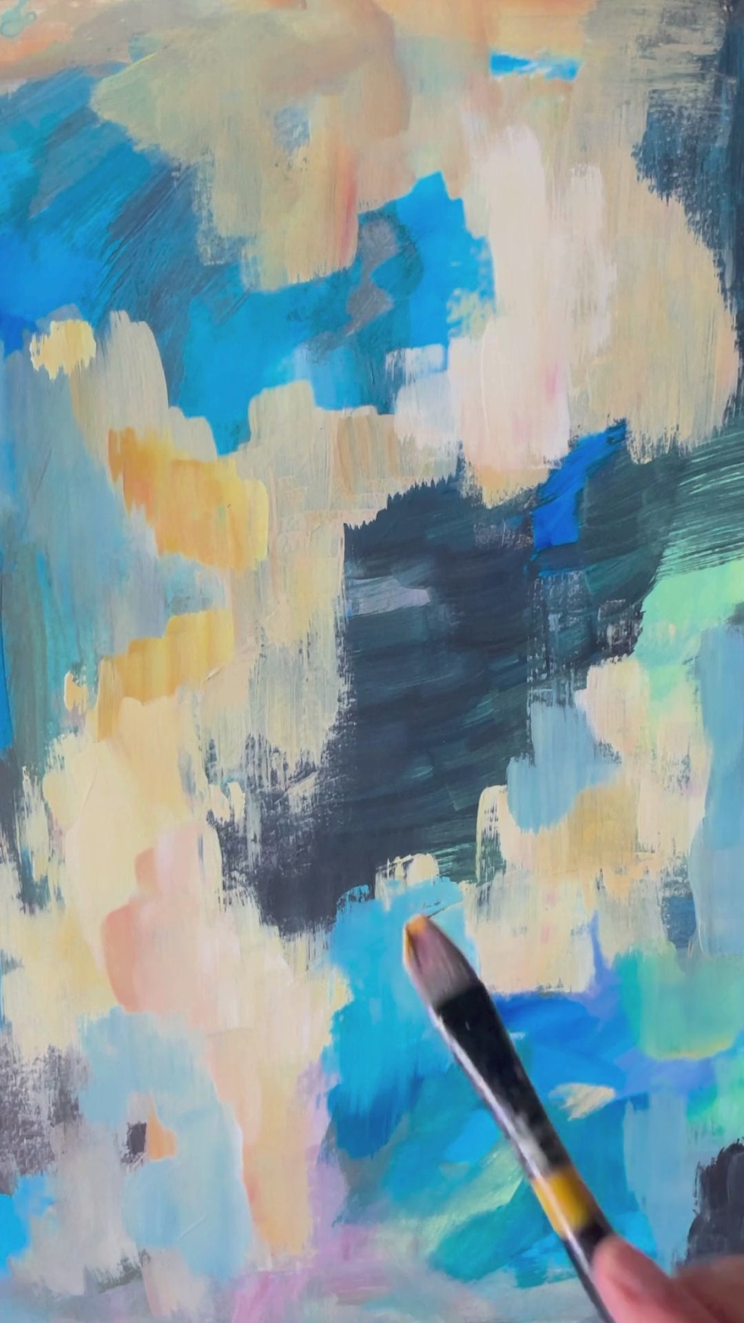 Process video painting "I am" by Ingela Johansson