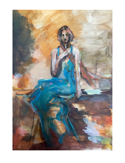 Expressive original artwork painted by Swedish artist Ingela Johansson. It’s a Feeling captures an inner emotion through color, texture, and movement. Created in 2025 using acrylics on fine watercolor paper, this one-of-a-kind painting invites quiet reflection and soulful connection.