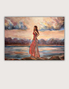 Sovereign in Red – original acrylic painting by Ingela Johansson, RED Collection 2026