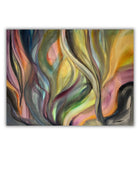 Sunset Currents original abstract acrylic painting by Swedish artist Ingela Johansson